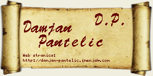 Damjan Pantelić vizit kartica